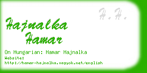 hajnalka hamar business card